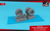 AR AW32405   H.S. Harrier GR.7/GR.9/AV-8B wheels w/ weighted tyres (1/32) (thumb81008)